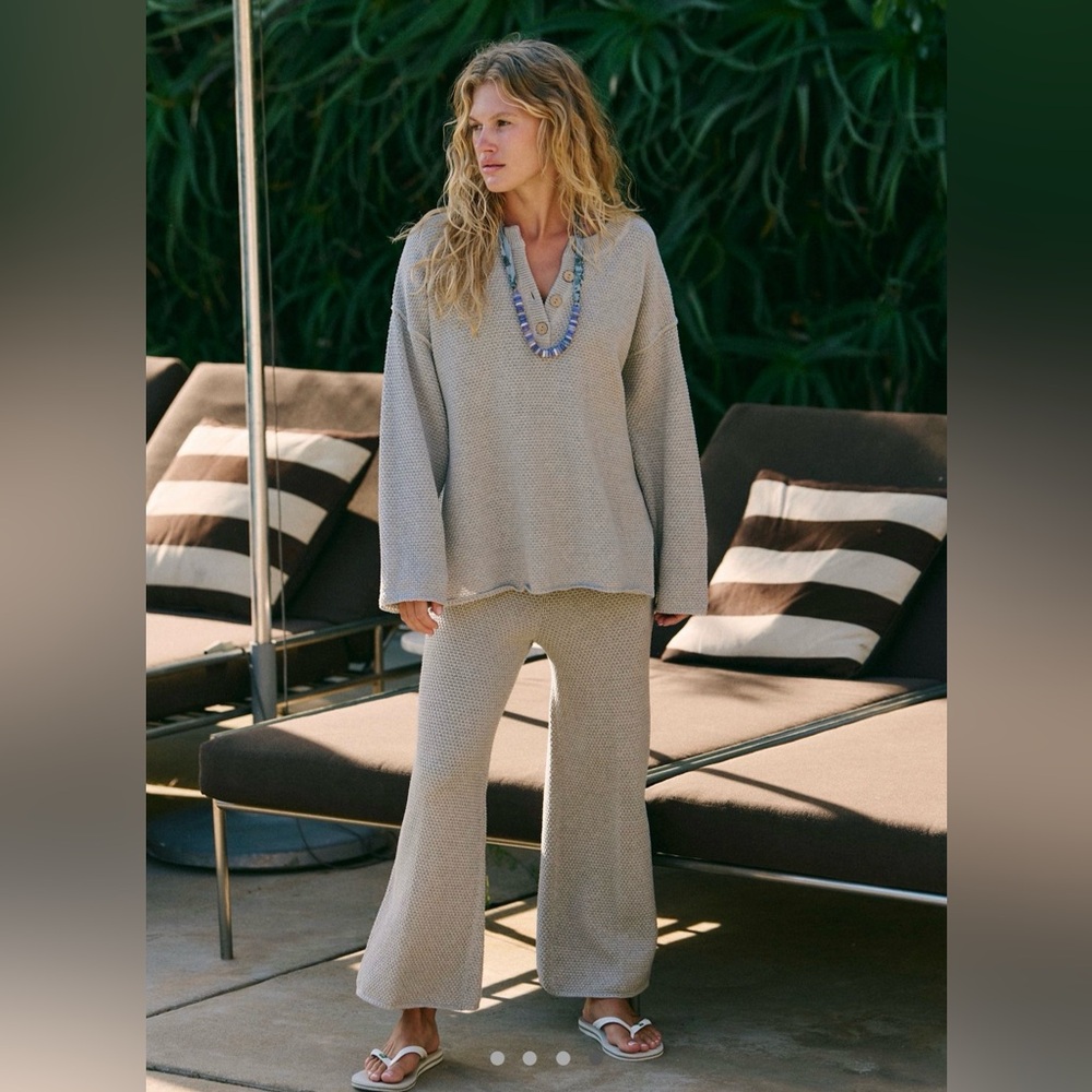 Free People Hailee Sweater Set - Light Grey